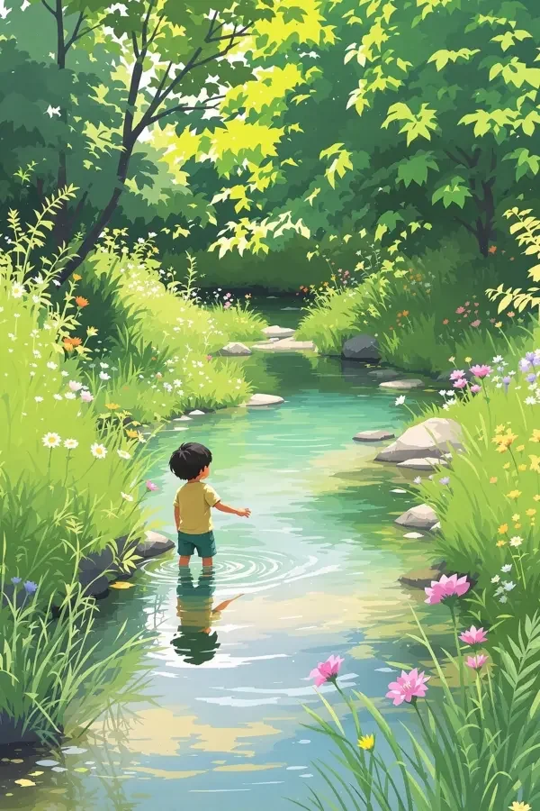 溪水边的夏天 影片封面